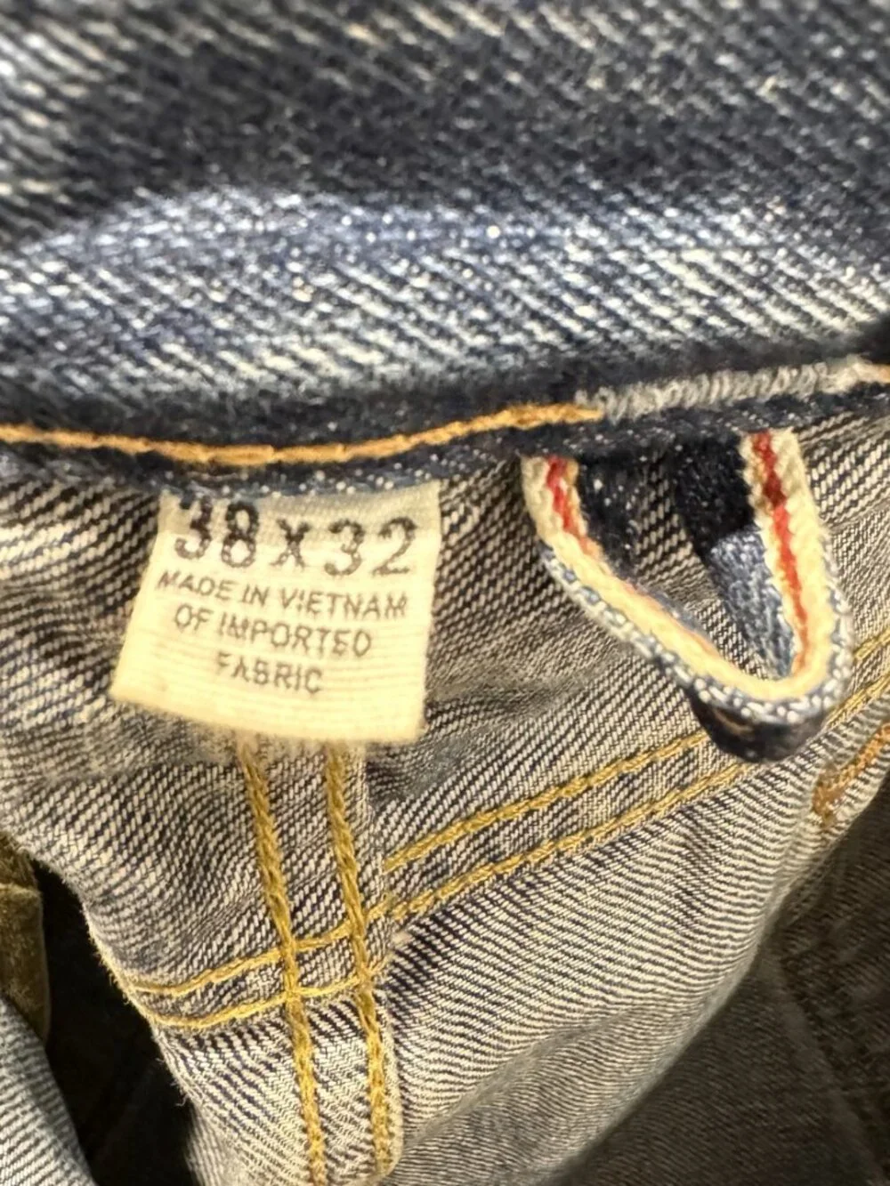 Todd Snyder Straight Fit Jeans 38x32 Medium Wash Cropped 27” Raw Hem